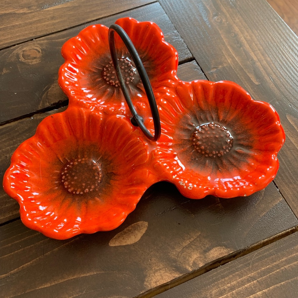 Vintage condiment serving tray